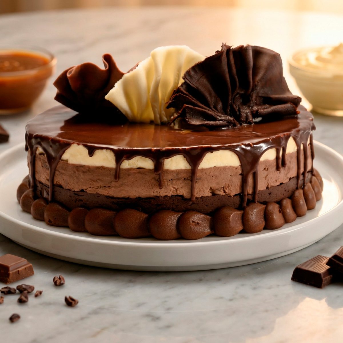 Torta Tres Chocolates (10 a 12 porciones)